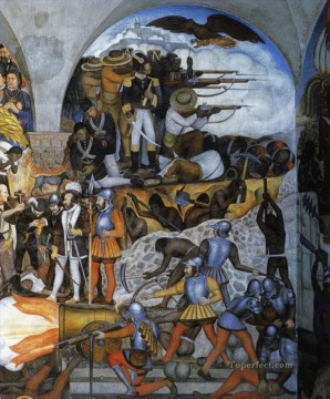 ディエゴ・リベラ Painting - メキシコの歴史 1935 1 社会主義 ディエゴ・リベラ
